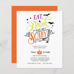BUDGET Eat Drink and be Scary Halloween Bash Party