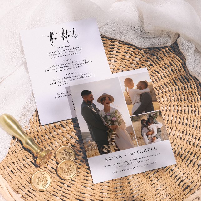 Budget Elegant All In One QR Code 3 Photo Wedding (Creator Uploaded)