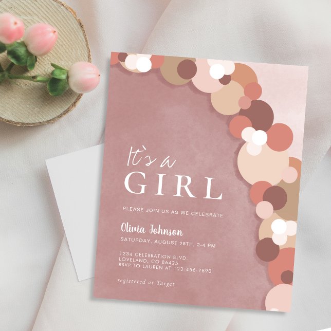 Budget Elegant Boho Cute Baby Shower Invitatation (Creator Uploaded)