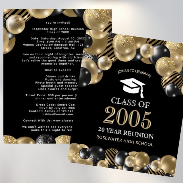 Budget Elegant Class Reunion Black Gold Events (Creator Uploaded)