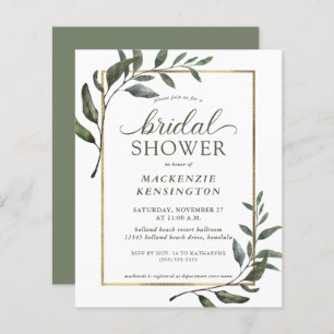 Budget Elegant Eucalyptus Bridal Shower