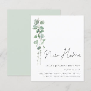 Budget Elegant Eucalyptus Script Moving New Home