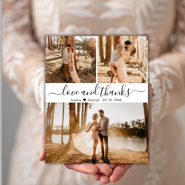 Budget Elegant Hand Lettered Wedding 3 Photo Flyer (Creator Uploaded)