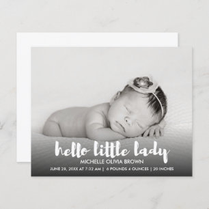 Budget Elegant Hello little Lady Photo 
