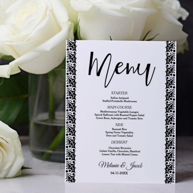 Budget Elegant Minimalist Classic  Menu (Creator Uploaded)