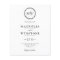 Budget Elegant Monogram Wedding Invitation