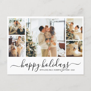 Budget Elegant Photo Christmas Holiday Postcard