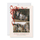 Budget Elegant Red Bow Christmas Four Photo