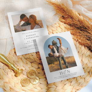 Budget Elegant Romantic Minimalist 2 Photo Wedding