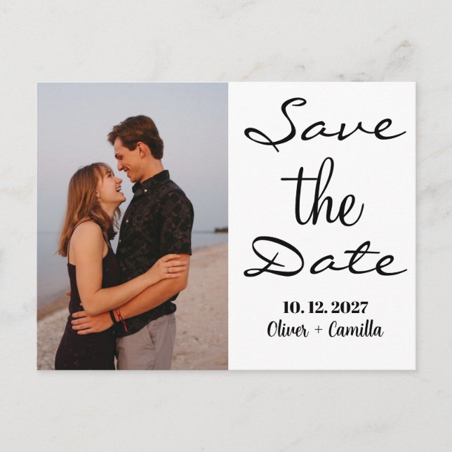 Budget elegant Save the date wedding invitations  (Front)