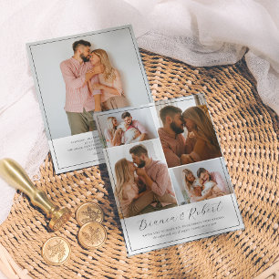 Budget Elegant Script Minimalist 5 Photos Wedding