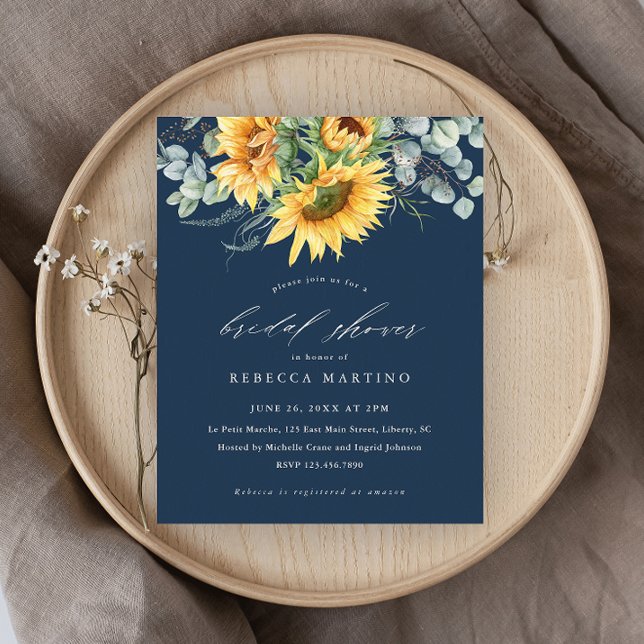 Budget Elegant Sunflower Bridal Shower Invitation (Creator Uploaded)