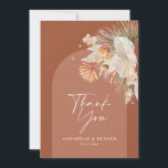 budget elegant terracotta wedding thank you invitation<br><div class="desc">budget script elegant wedding thank you teracotta modern card. Part of a modern collection.</div>