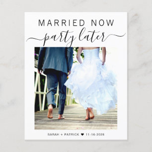 Budget Elopement Photo Wedding Announcement