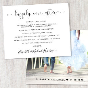 Budget Elopement Wedding Reception Photo