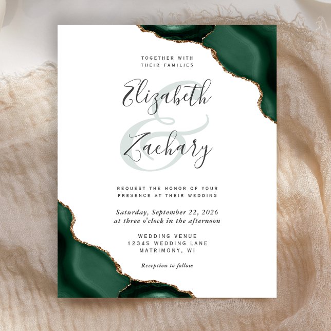 Budget Emerald Green Agate Corners Wedding (Creator Uploaded)