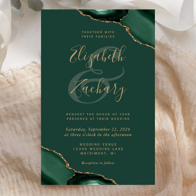 Budget Emerald Green Agate Corners Wedding (Creator Uploaded)