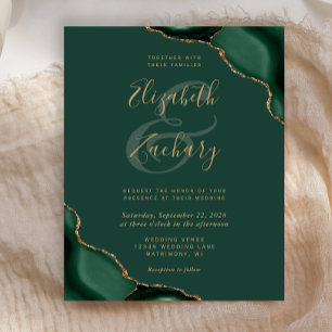 Budget Emerald Green Agate Corners Wedding