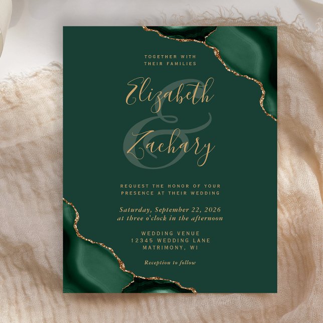 Budget Emerald Green Agate Corners Wedding (Creator Uploaded)