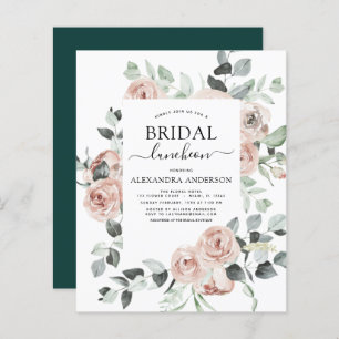 Budget Emerald Green Bridal Shower Luncheon