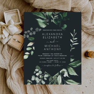 Budget Emerald Green Eucalyptus Greenery Wedding