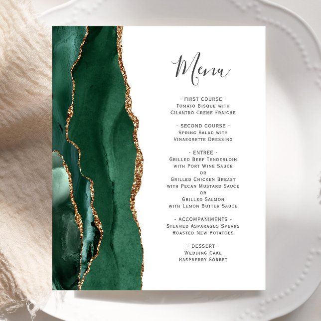 Budget Emerald Green Gold Agate Wedding (Creator Uploaded)