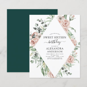 Budget Emerald Green Sweet Sixteen Birthday Party