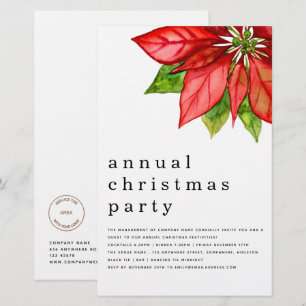 Budget Employee Holiday Party Poinsettia Larger