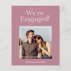 Budget Engagement Announcement Photo Cards