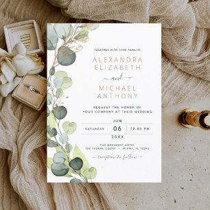 Budget Eucalyptus Botanical Greenery Wedding