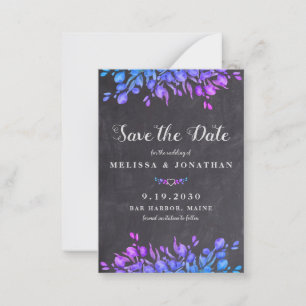 Budget Eucalyptus Botanical Slate Save The Date Card