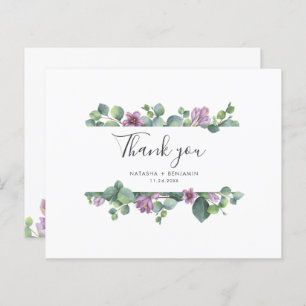 Budget Eucalyptus Botanical Wedding Thank You Card