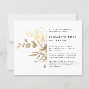 BUDGET Eucalyptus Celebration of Life Invitation