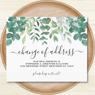 Budget Eucalyptus Change of Address Announcement