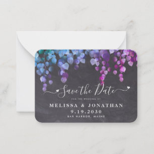 Budget Eucalyptus Foliage Slate Save The Date  Card