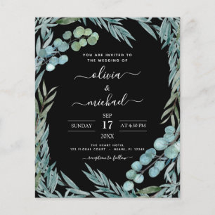 Budget Eucalyptus Greenery Botanical Wedding