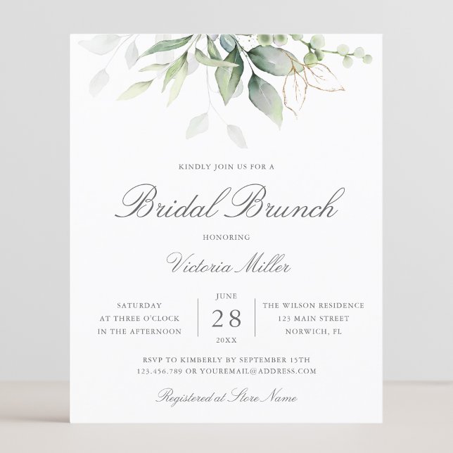 Budget Eucalyptus Greenery Bridal Brunch (Creator Uploaded)