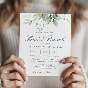 Budget Eucalyptus Greenery Bridal Brunch