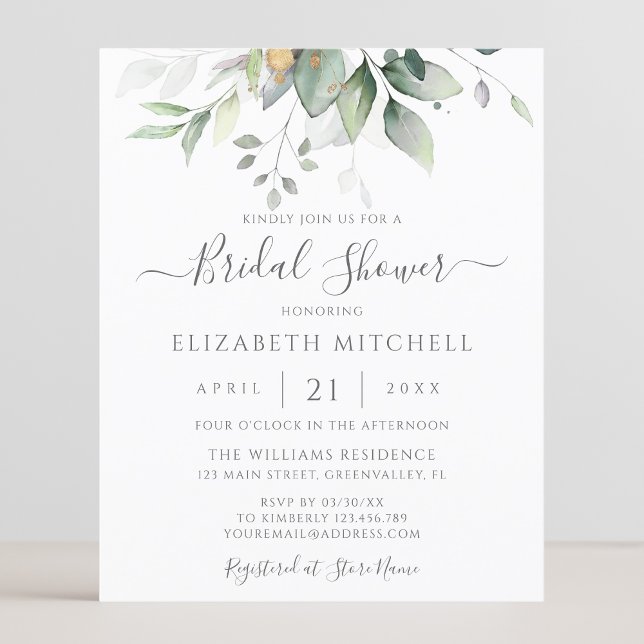 Budget Eucalyptus Greenery Bridal Shower (Creator Uploaded)