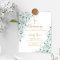 Budget Eucalyptus Greenery Christening Invitation