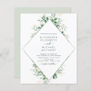 Budget Eucalyptus Greenery Elegant Wedding