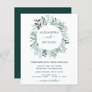 Budget Eucalyptus Greenery Elegant Wedding