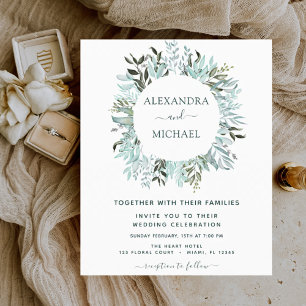 Budget Eucalyptus Greenery Elegant Wedding