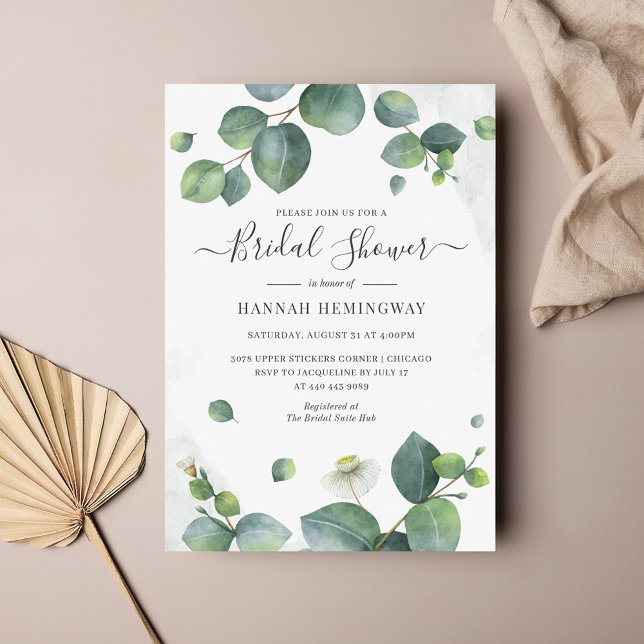 Budget Eucalyptus Greenery Floral Bridal Shower (Creator Uploaded)