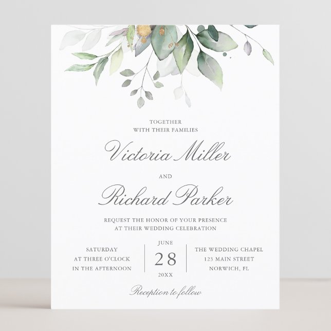 Budget Eucalyptus Greenery Leaves Elegant Wedding (Creator Uploaded)