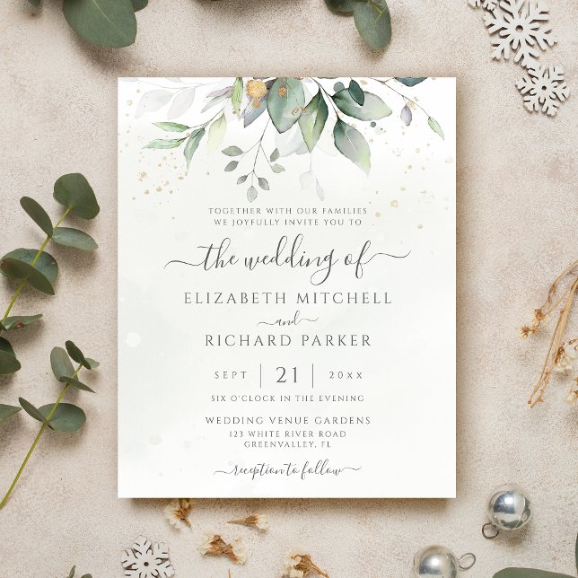 Budget Eucalyptus Greenery Leaves Elegant Wedding (Creator Uploaded)
