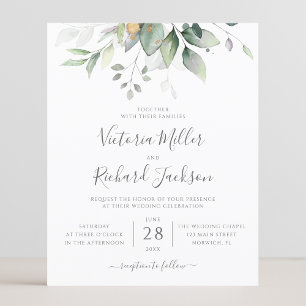 Budget Eucalyptus Greenery Leaves Elegant Wedding