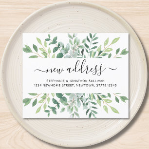 Budget Eucalyptus Greenery Moving Announcement