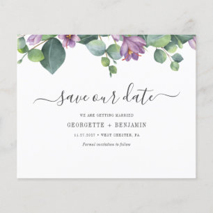 Budget Eucalyptus Greenery Script Save The Date