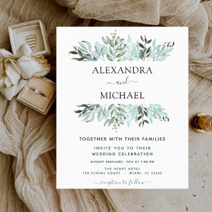 Budget Eucalyptus Greenery Succulent Wedding